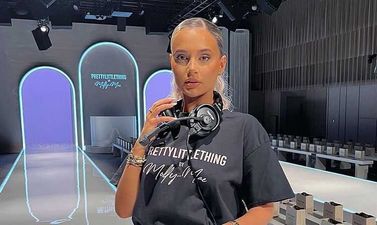 Love Island star stages protest over fast fashion outside Molly Mae’s latest runway show