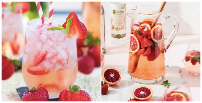 strawberry rose sangria