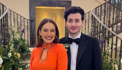 Roz Purcell shares rare pics with boyfriend Zach at wedding