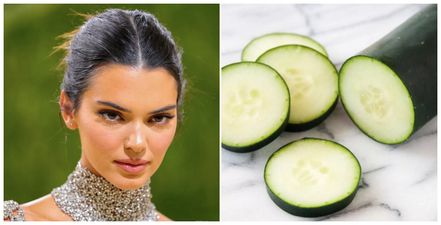 The internet is losing it over Kendall Jenner trying to cut up a cucumber
