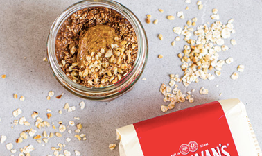 These chocolate hazelnut overnight oats are the gluten-free breakfast of dreams