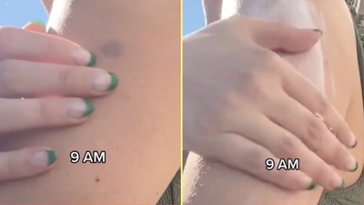 You can get stickers for your skin that tell you when you need to reapply sun cream