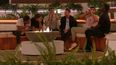 Andrew and Dami both steal a kiss on the terrace on tonight’s Love Island
