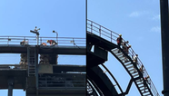Alton Towers thrill seekers forced to climb down Oblivion Roller Coaster