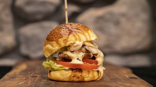 cajun chicken burger