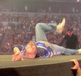 Post Malone dramatically falls through stage during concert