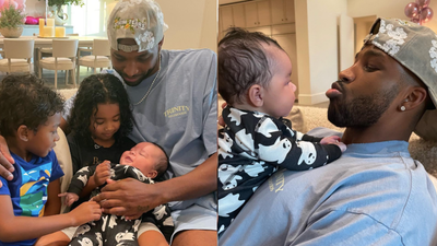 Khloe Kardashian shares the first photo of her son’s face