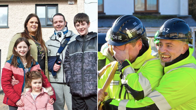 Baz and DIY SOS local heroes come to the rescue of seriously injured firefighter