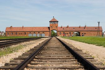 Woman sparks outrage after posing for photos on Auschwitz train tracks