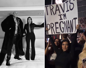 Kourtney Kardashian is pregnant and announced it in an iconic way
