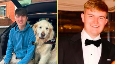 Guard of honour set up by friends in Greece for Andrew O’Donnell and Max Wall