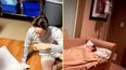 Mum captures the hilarious moment her husband fainted during their baby’s birth