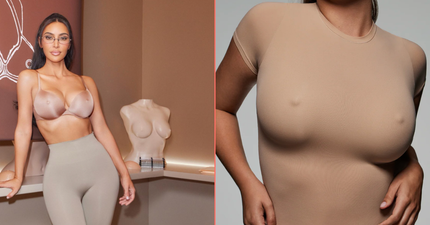 Kim K’s new SKIMS faux nipple bra has divided the Internet