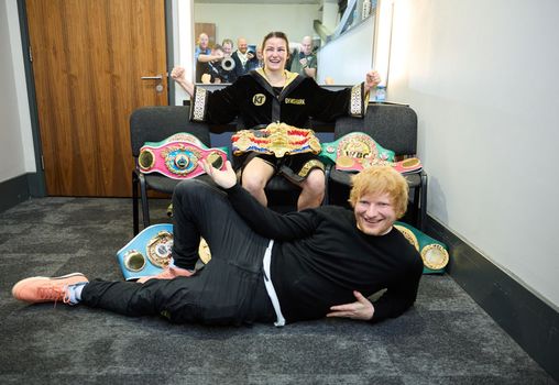 Katie Taylor and Ed Sheeran