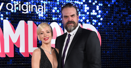 Lily Allen and David Harbour put on united front at basketball game amid split rumours
