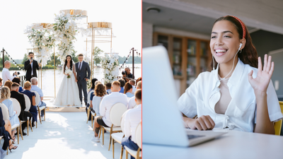 Bride and groom come under fire for inviting ‘B’ list guests to watch wedding over Zoom