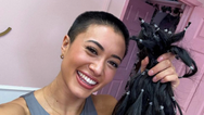 We adore Kaz Crossley for bravely shaving her head in aid of alopecia charity