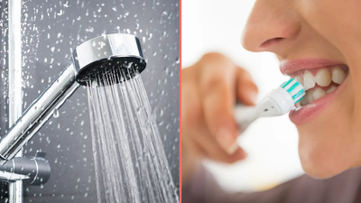 Dentist shares grim warning to people who brush their teeth in the shower