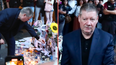 Liam Payne’s father reads tributes and kisses pictures outside hotel where son died