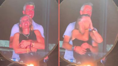 CEO Andy Byron’s wife reacts after he was allegedly caught cheating at Coldplay concert
