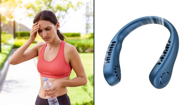 People raving about hands free neck fan that's like 'cheat code' to staying cool