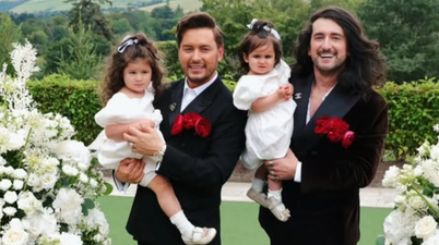 Brian Dowling and Arthur Gourounlian renew their wedding vows on their 10-year anniversary