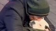 Homeless man rocks his dog to sleep every night saying his dog struggles to adjust to homelessness