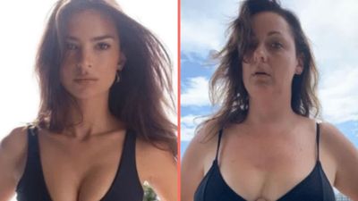 Emily Ratajkowski asks comedian to stop mimicking her photos