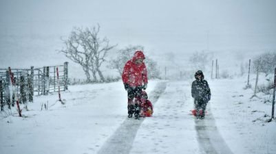 Warning issued to four counties as snowstorm is forecast